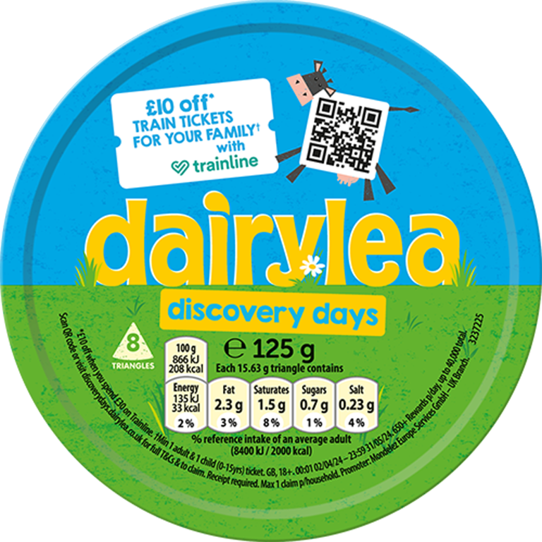 Dairylea Discovery Days with Trainline promo