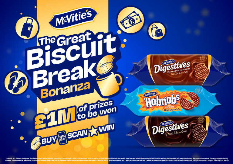 McVitie’s urges biscuit break with new £1 million giveaway