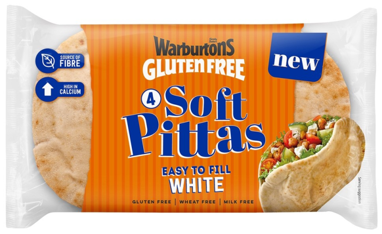 Warburtons launches Gluten Free Soft Pittas